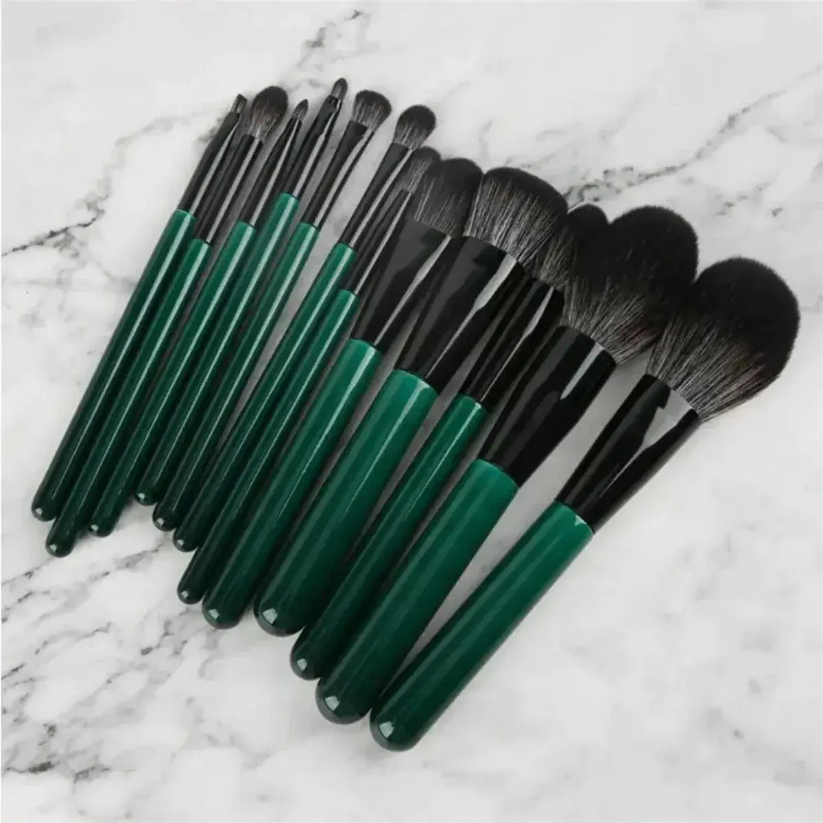 Belle&Rose™ Forest Green Brush Set - Glam Global UK