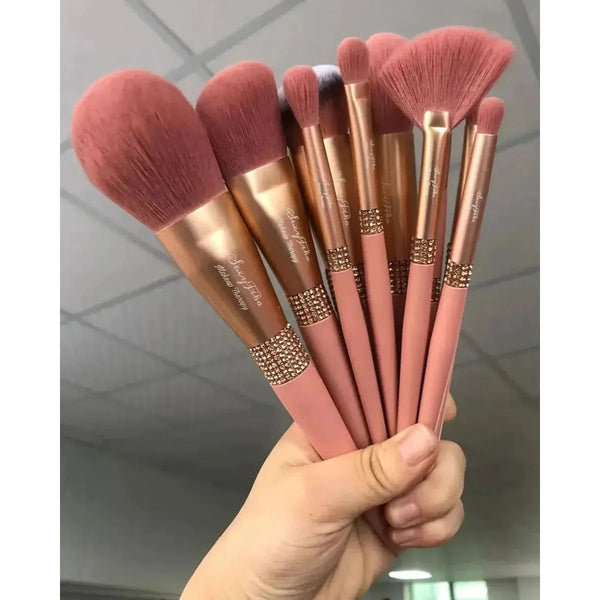 Belle&Rose™ Pink Sunset Brush Set - Glam Global UKGlam Global UK