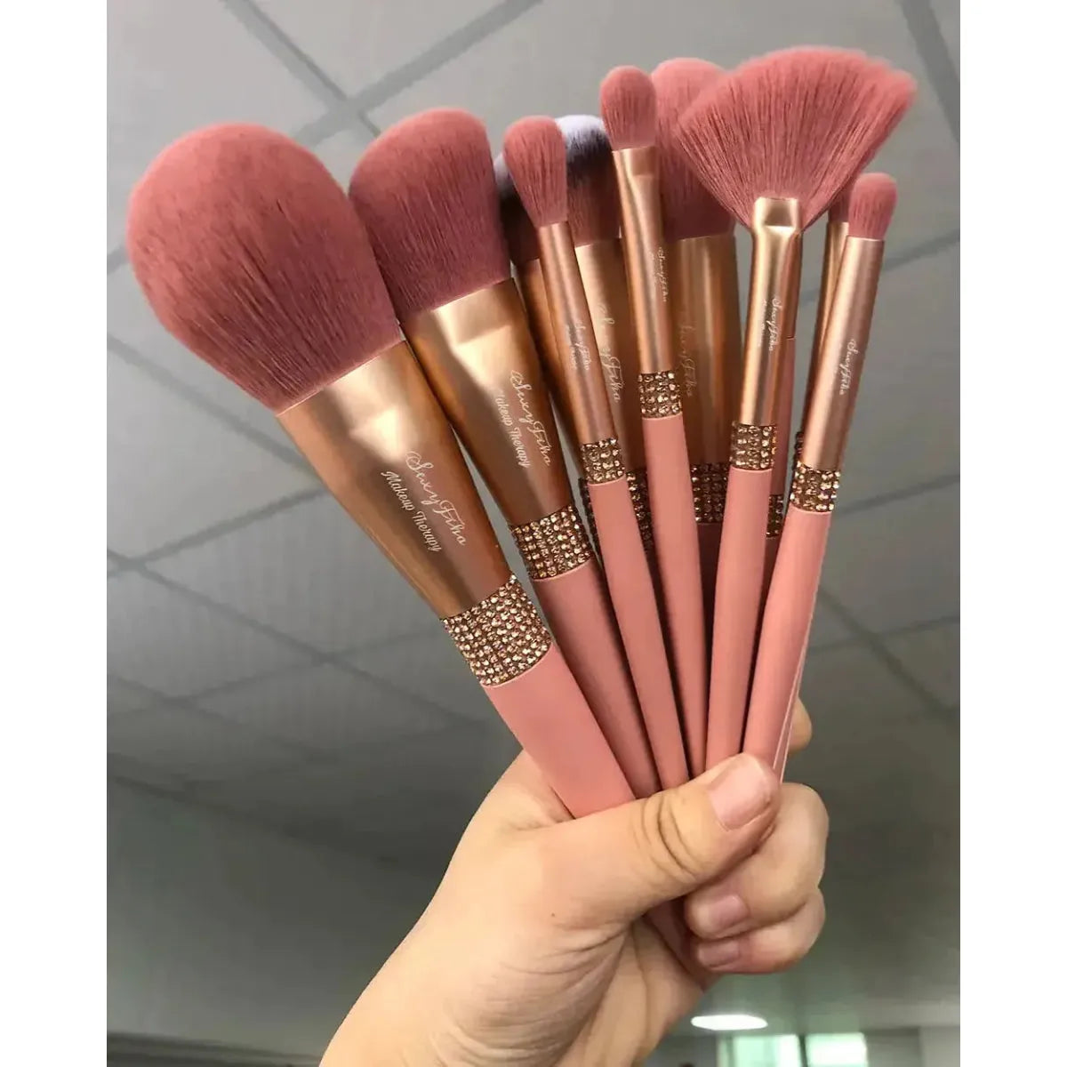 Belle&Rose™ Pink Sunset Brush Set - Glam Global UK