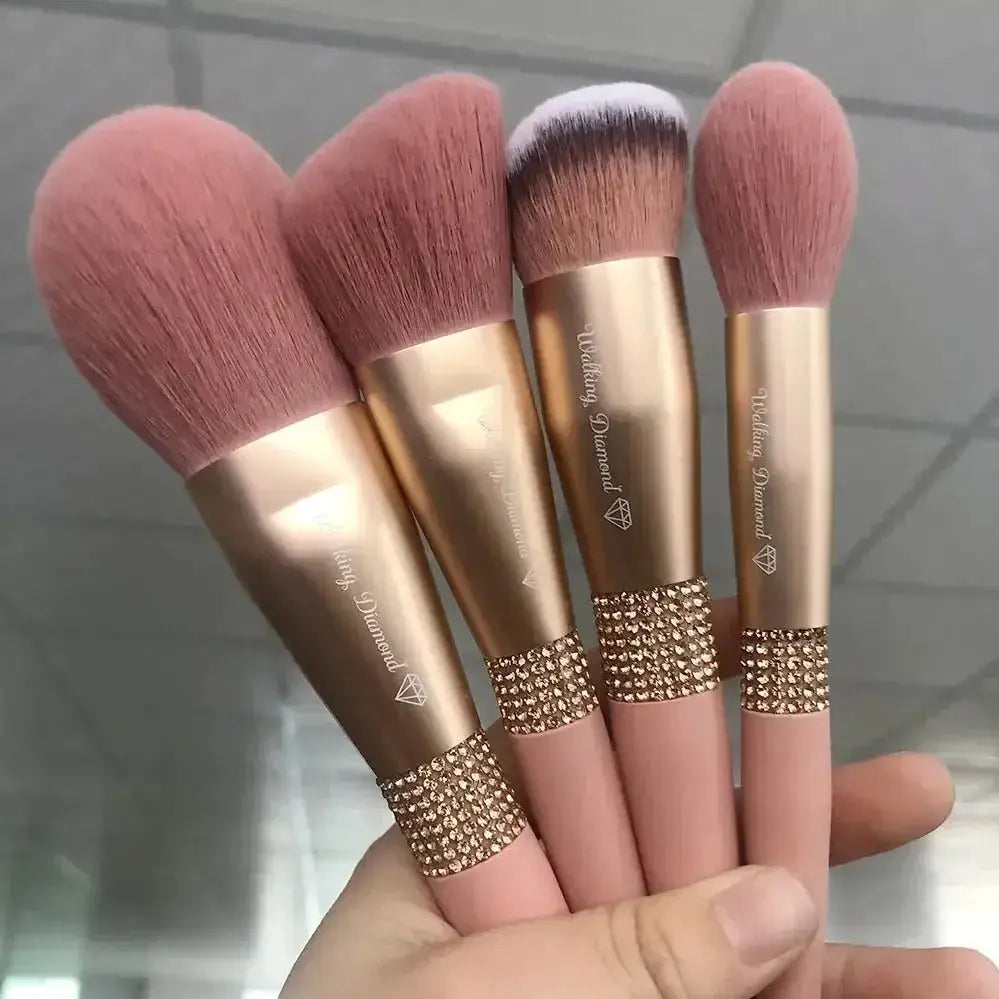 Belle&Rose™ Pink Sunset Brush Set - Glam Global UK