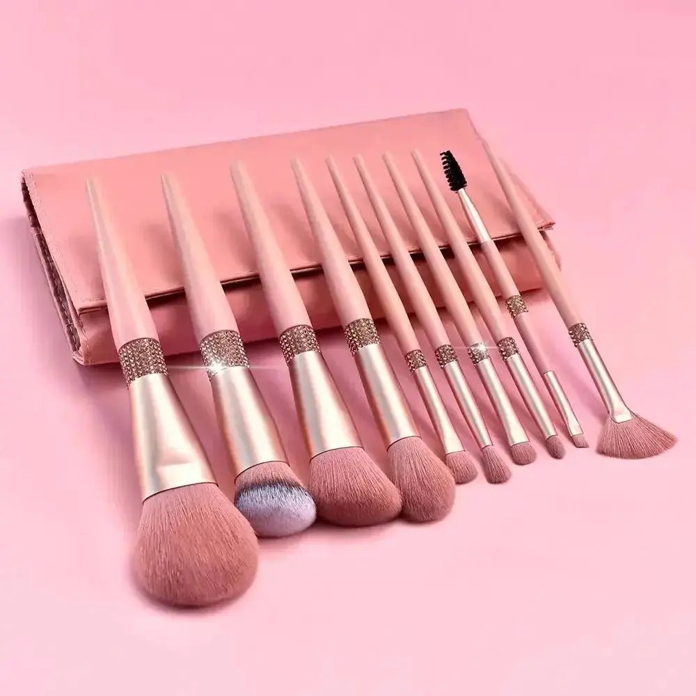 Belle&Rose™ Pink Sunset Brush Set - Glam Global UK