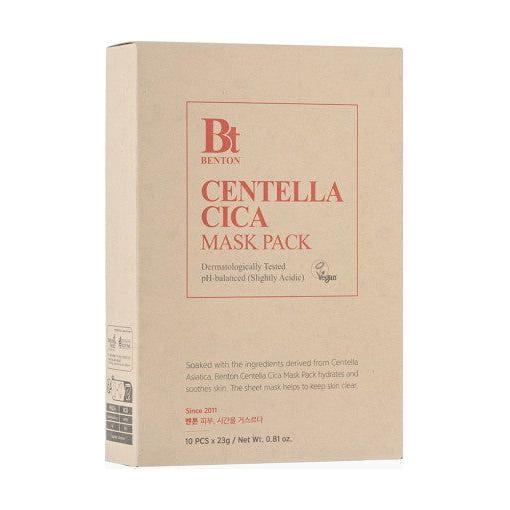 Benton Goodbye Redness Centella Sheet Mask 23g X 10ea - Glam Global UK