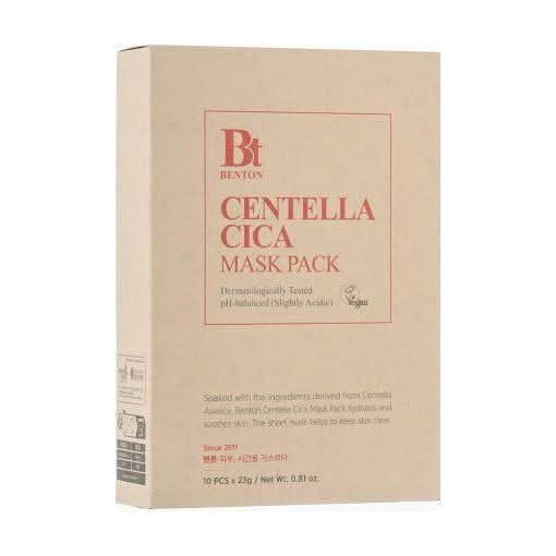 Benton Goodbye Redness Centella Sheet Mask 23g X 10ea - Glam Global UKBenton