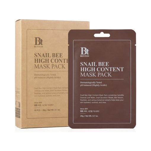 Benton Snail Bee High Content Sheet Mask 20g X 10ea - Glam Global UK