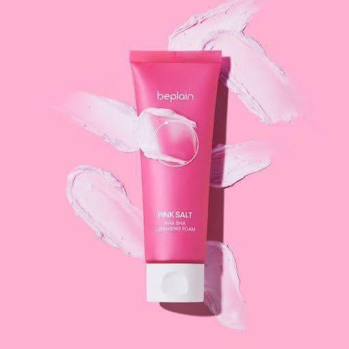beplain Pink Salt AHA BHA Cleansing Foam 120ml - Glam Global UKbeplain
