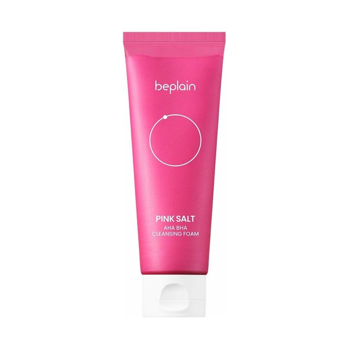 beplain Pink Salt AHA BHA Cleansing Foam 120ml - Glam Global UK