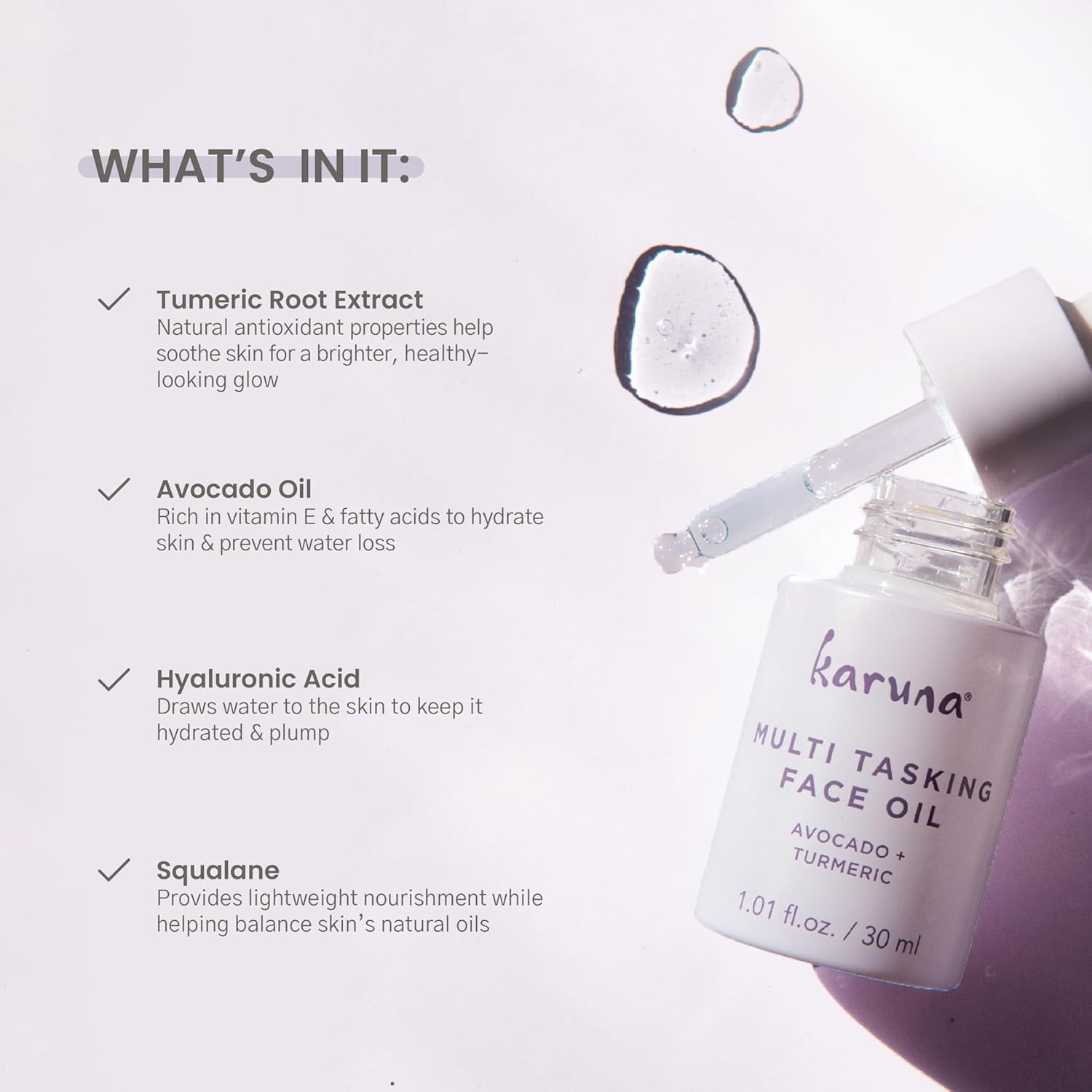 Karuna Multi Tasking Face Oil – 30ml | Turmeric-Infused Glow & Hydration Booster