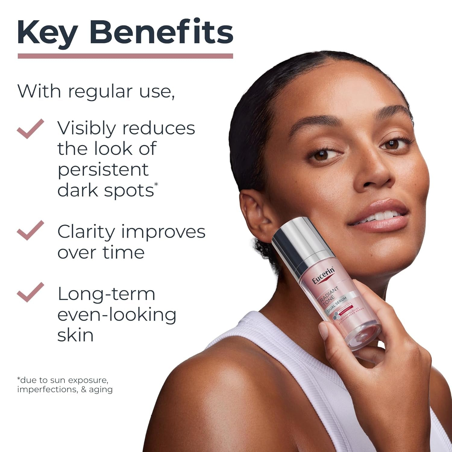 Eucerin Radiant Tone Dual Serum – 30ml | Dark Spot Corrector with Thiamidol & Hyaluronic Acid