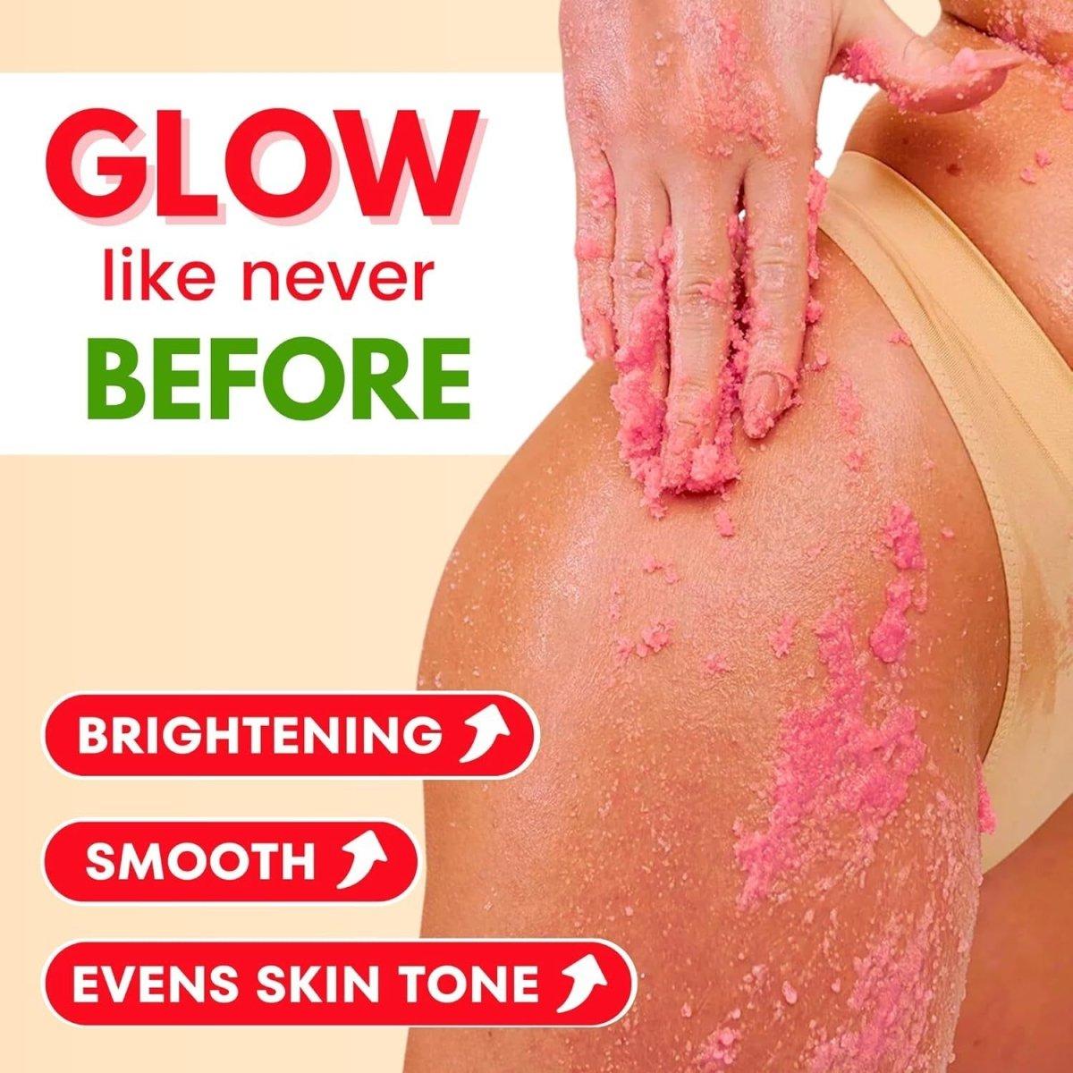 Bikini Area Exfoliator, 2% Kojic Acid Vitamin C & 7% AHA/BHA Even Skin Tone & Ingrown Hair - 340g - Glam Global UKMuun