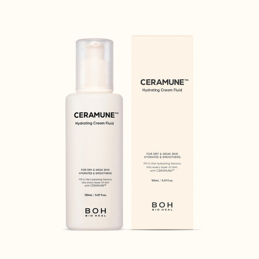 BIO HEAL BOH Ceramune Hydrating Cream Fluid – 150ml | Deep Hydration, Silky Finish & Skin Barrier Care - Glam Global UKBIO HEAL BOH