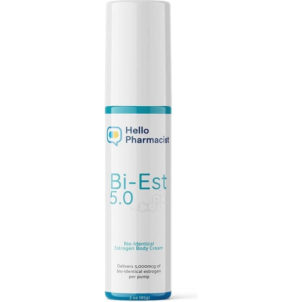 Hello Pharmacist Bioidentical Bi - Est 5.0 Estrogen Menopause Relief Cream - 85ml - Glam Global UKHello Pharmacist