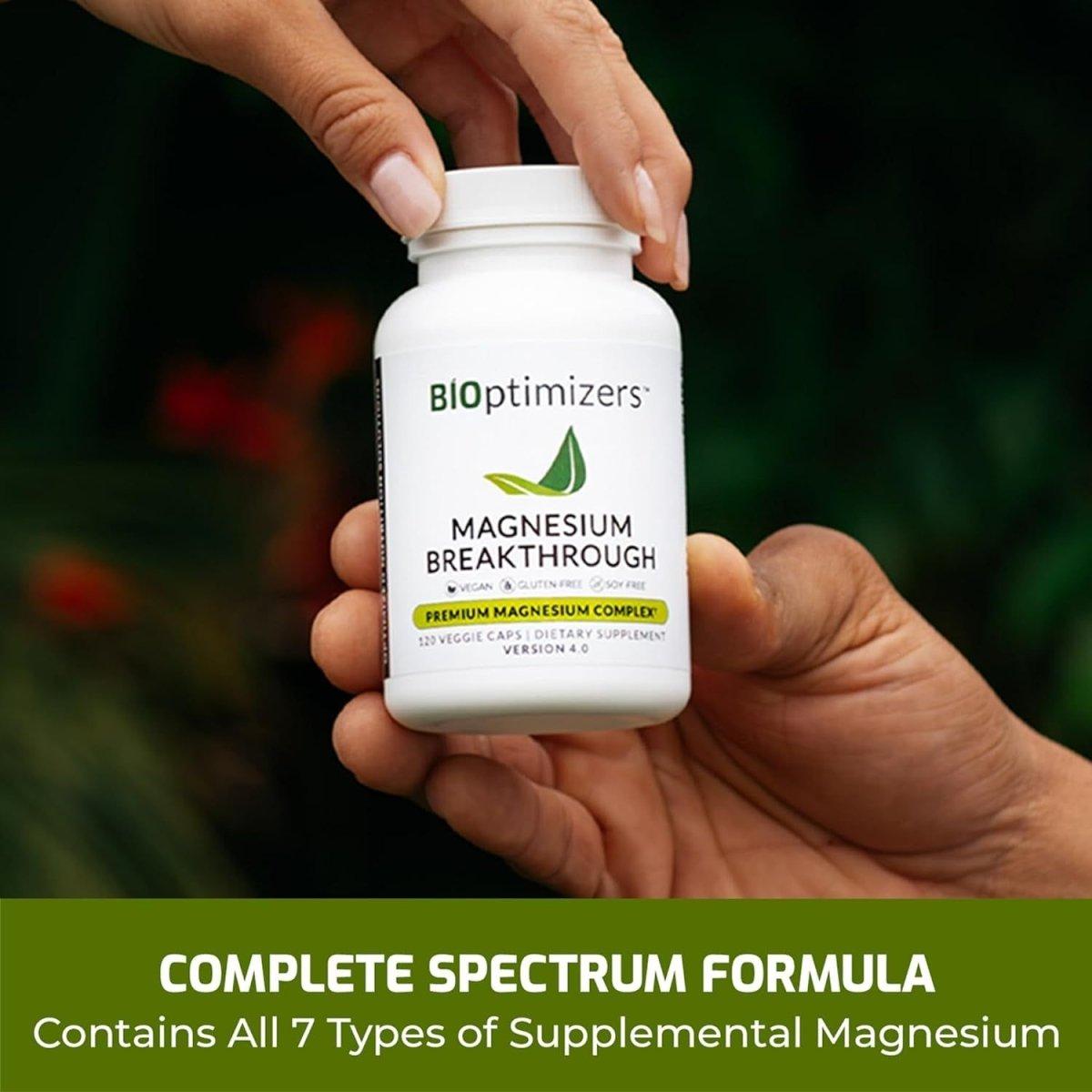 BiOptimizers Magnesium Breakthrough Supplement 4.0 - 60 Capsules - Glam Global UK