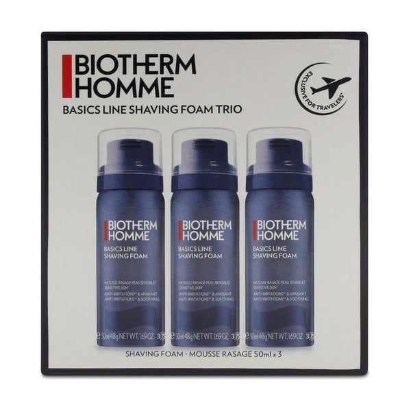 Biotherm Homme Shaving Foam Close Shave Power Trio Set 3 x 50ml - Glam Global UKBiotherm