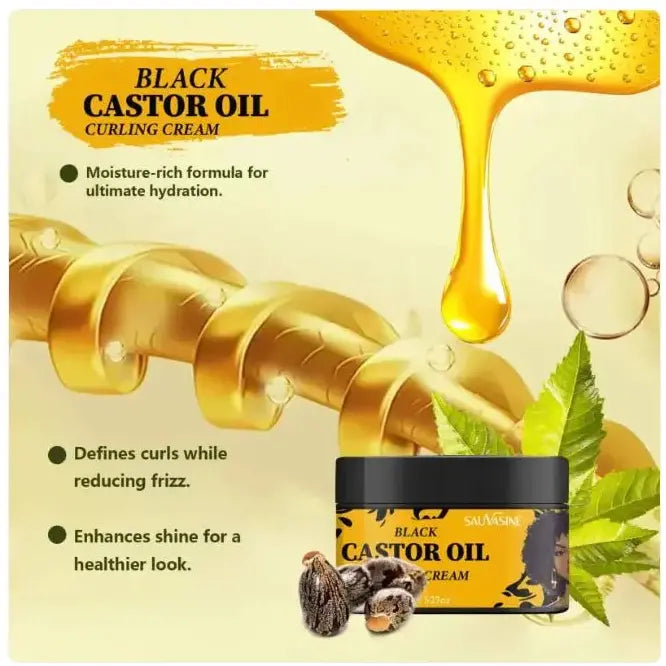 Black Castor Curl Care Cream - Glam Global UK