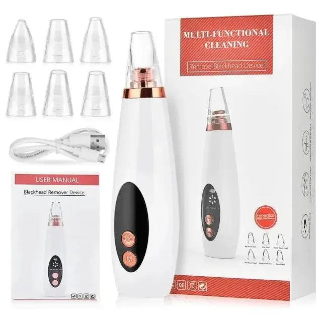 Blackhead Remover Vacuum – Acne, Pimple & Black Spot Treatment - Glam Global UK