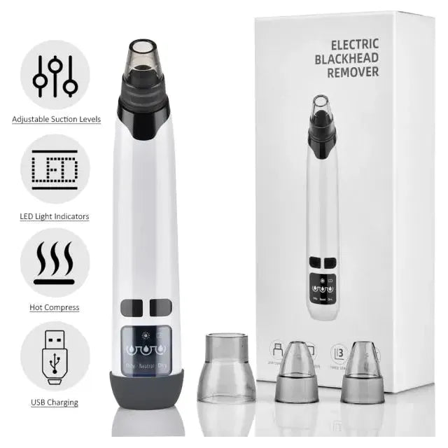 Blackhead Remover Vacuum – Acne, Pimple & Black Spot Treatment - Glam Global UK