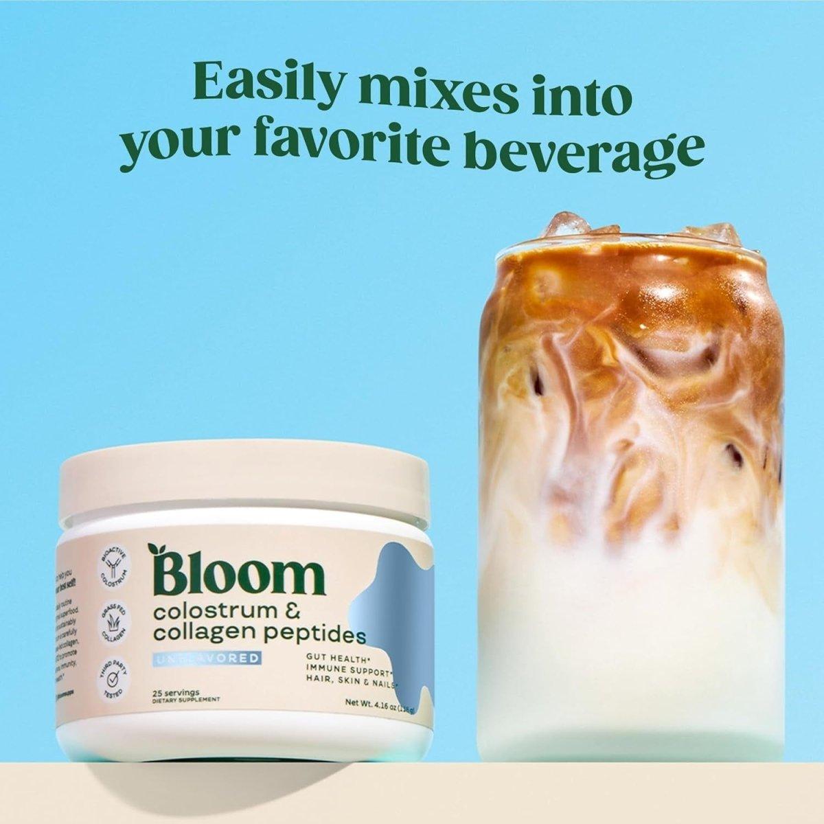 Bloom Colostrum & Collagen Peptides - Unflavored, 25 Servings - Glam Global UKBloom Nutrition