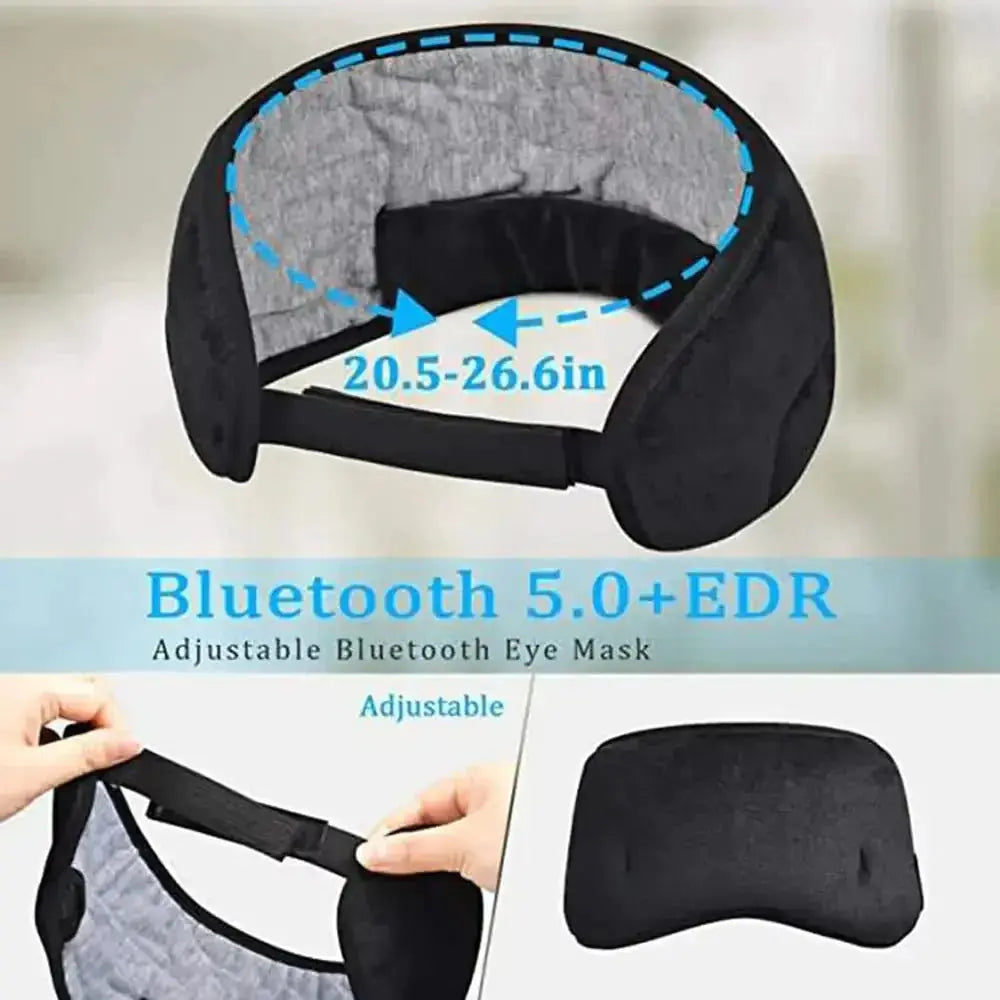 Bluetooth Sleeping Headphones Eye Mask - Glam Global UK