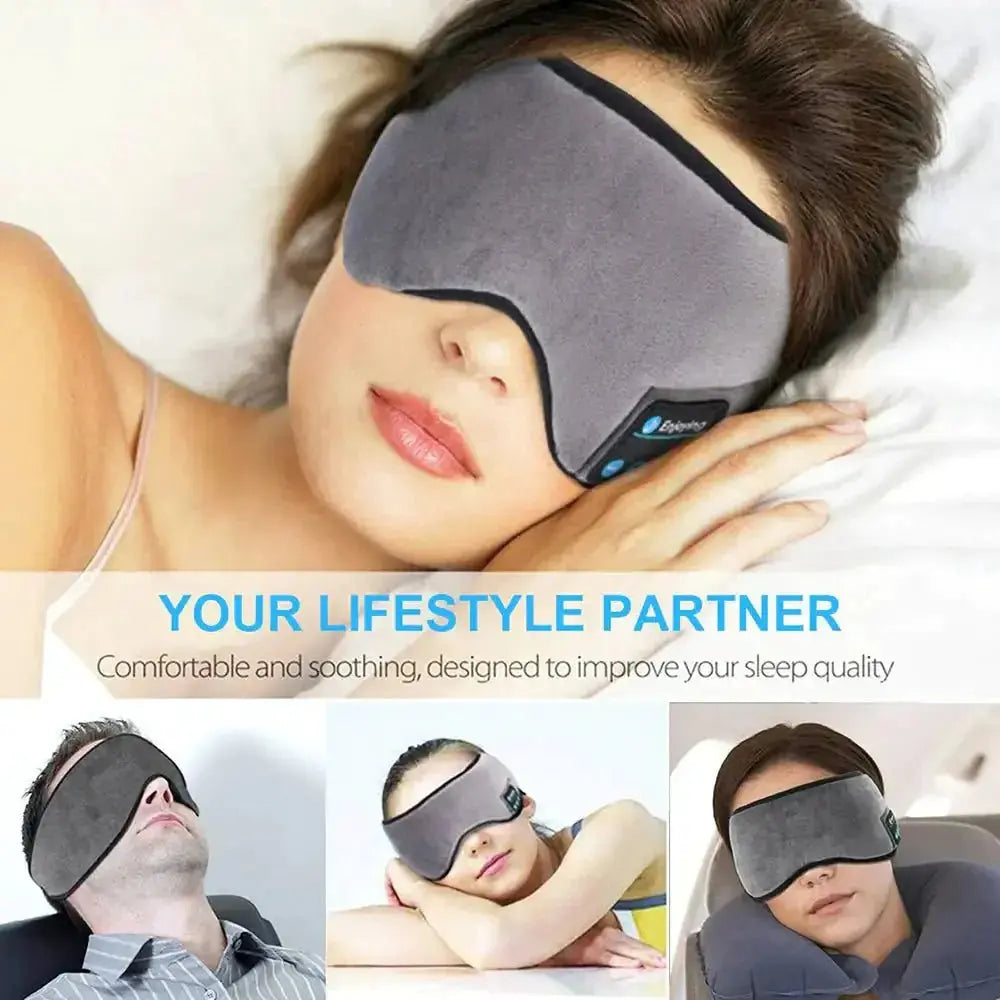 Bluetooth Sleeping Headphones Eye Mask - Glam Global UK