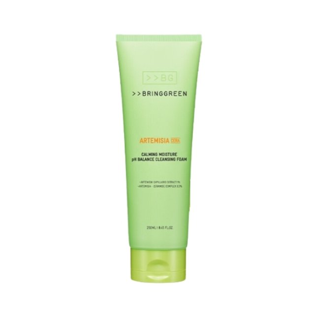 BRINGGREEN Artemisia Cera Calming Moisture pH Balance cleansing Foam 250ml - Glam Global UK