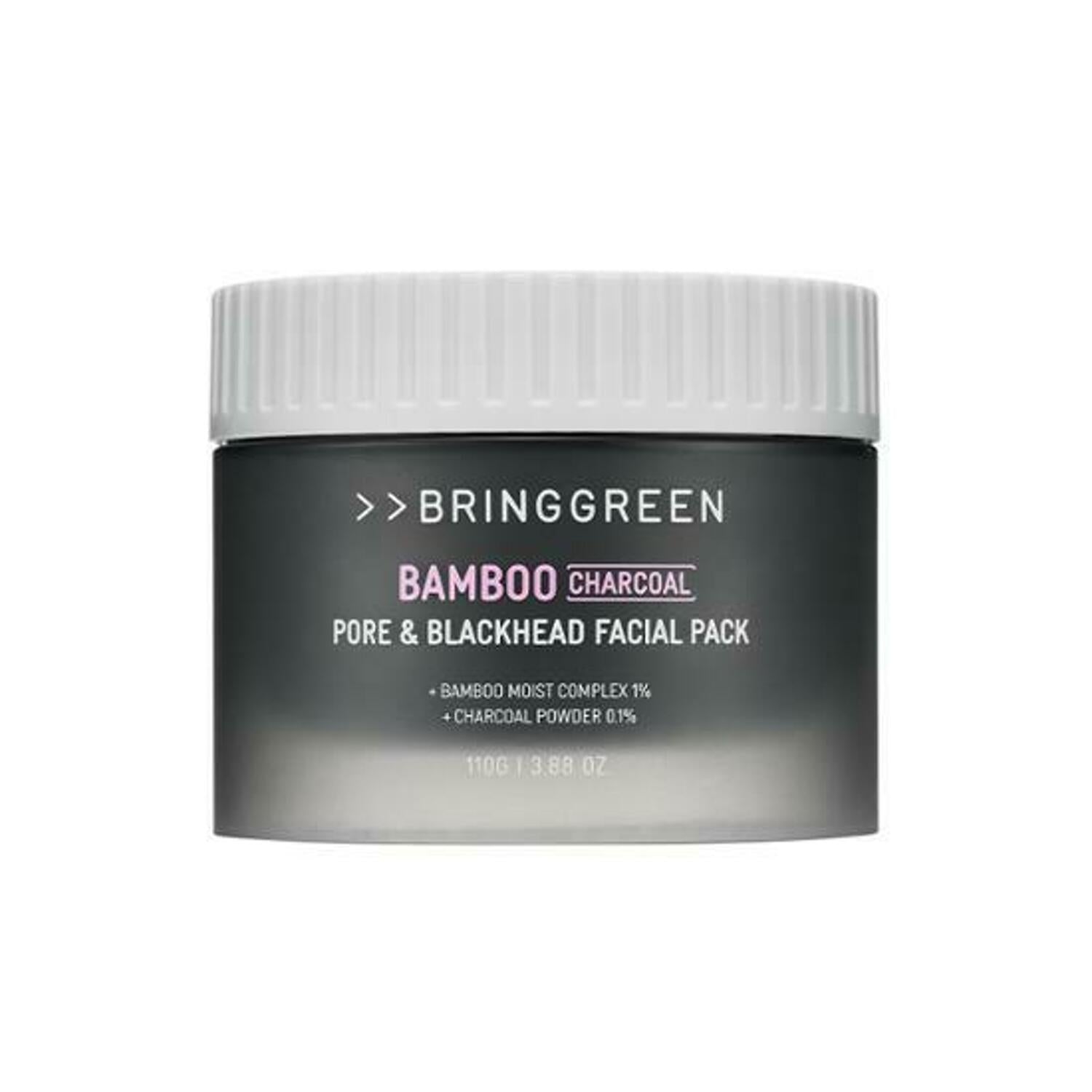 BRINGGREEN Bamboo Charcoal Pore & Blackhead Facial Pack 110g - Glam Global UK