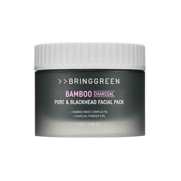 BRINGGREEN Bamboo Charcoal Pore & Blackhead Facial Pack 110g - Glam Global UKBRINGGREEN