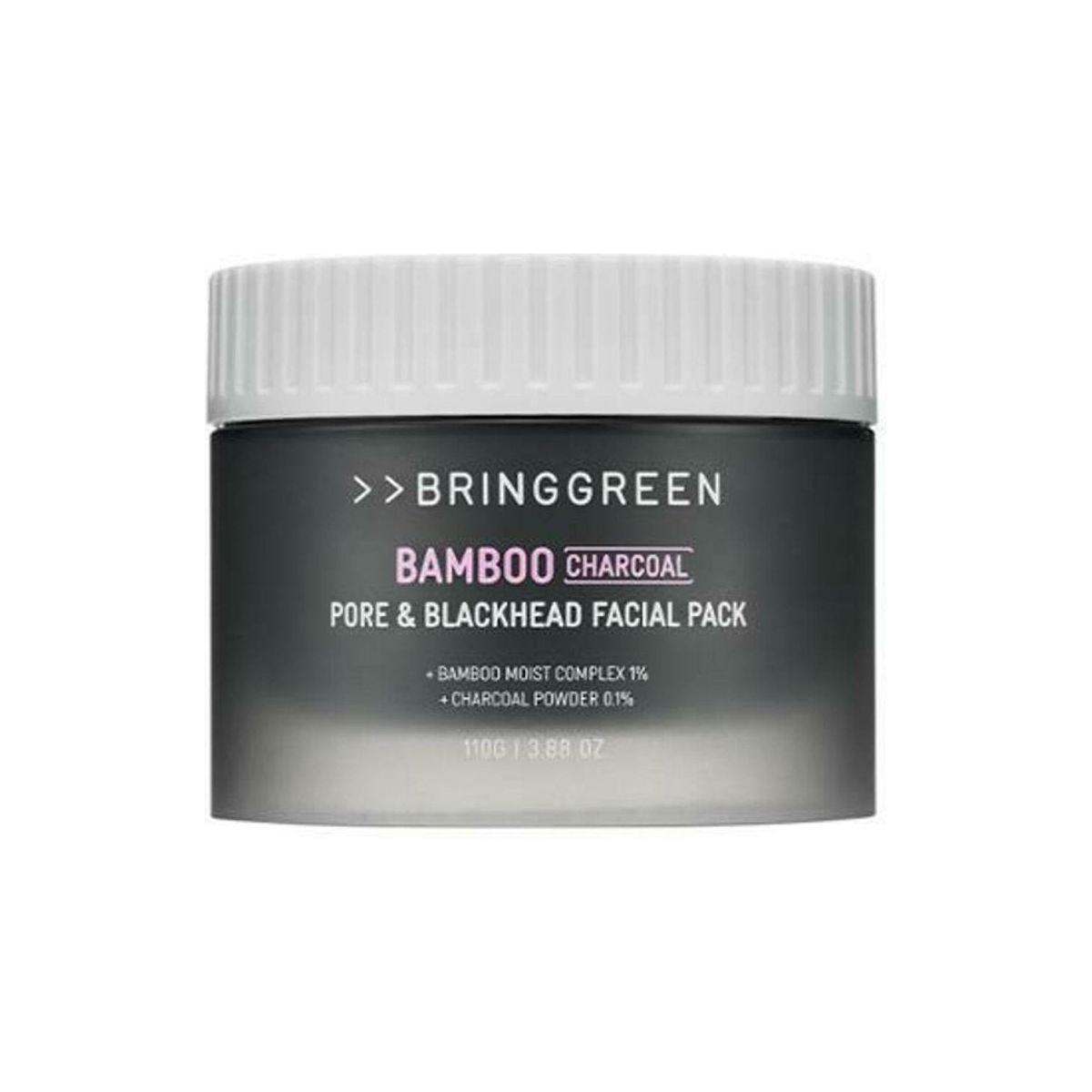 BRINGGREEN Bamboo Charcoal Pore & Blackhead Facial Pack 110g - Glam Global UK