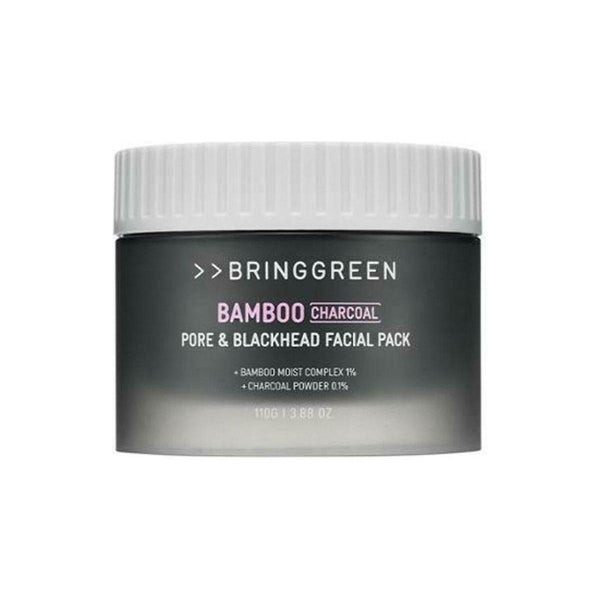 BRINGGREEN Bamboo Charcoal Pore & Blackhead Facial Pack 110g - Glam Global UKBRINGGREEN