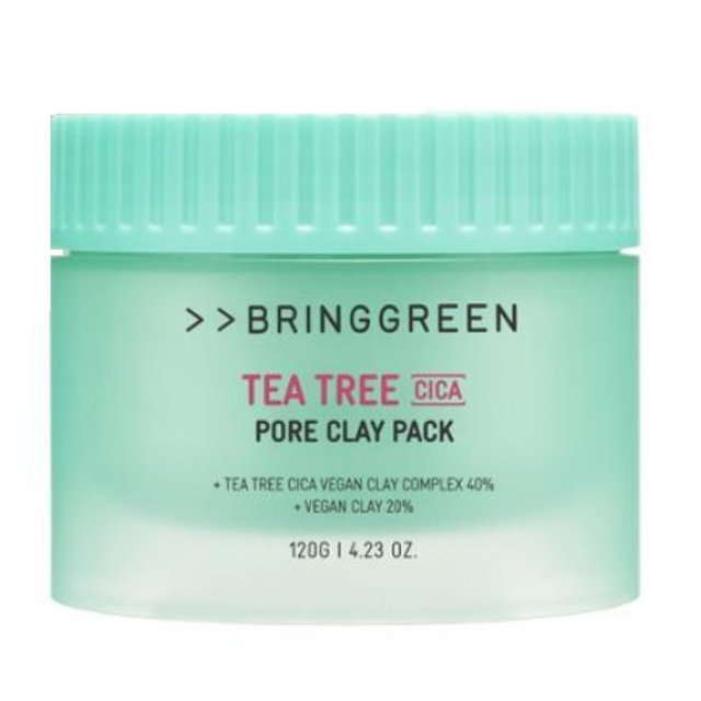 BRINGGREEN Tea Tree Cica Pore Clay Pack 120g - Glam Global UK