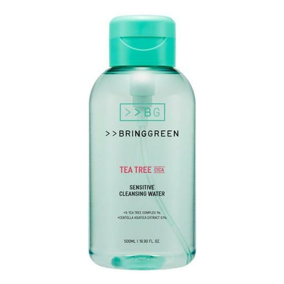 BRINGGREEN Tea Tree Cica Sensitive Cleansing Water 500ml - Glam Global UK