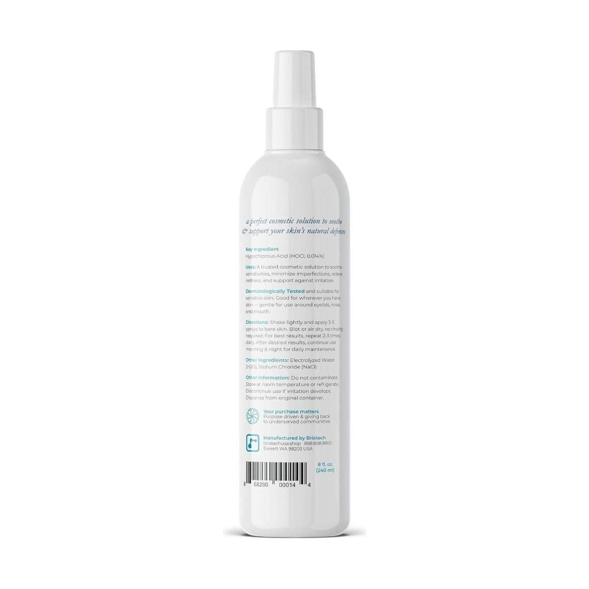 BRIOTECH Topical Hypochlorous Acid Spray - 240ml - Glam Global UK