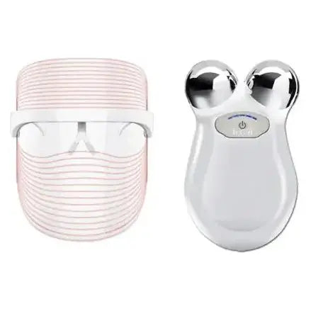 Bundle LED Light Mask And Mini Toning Device - Glam Global UK