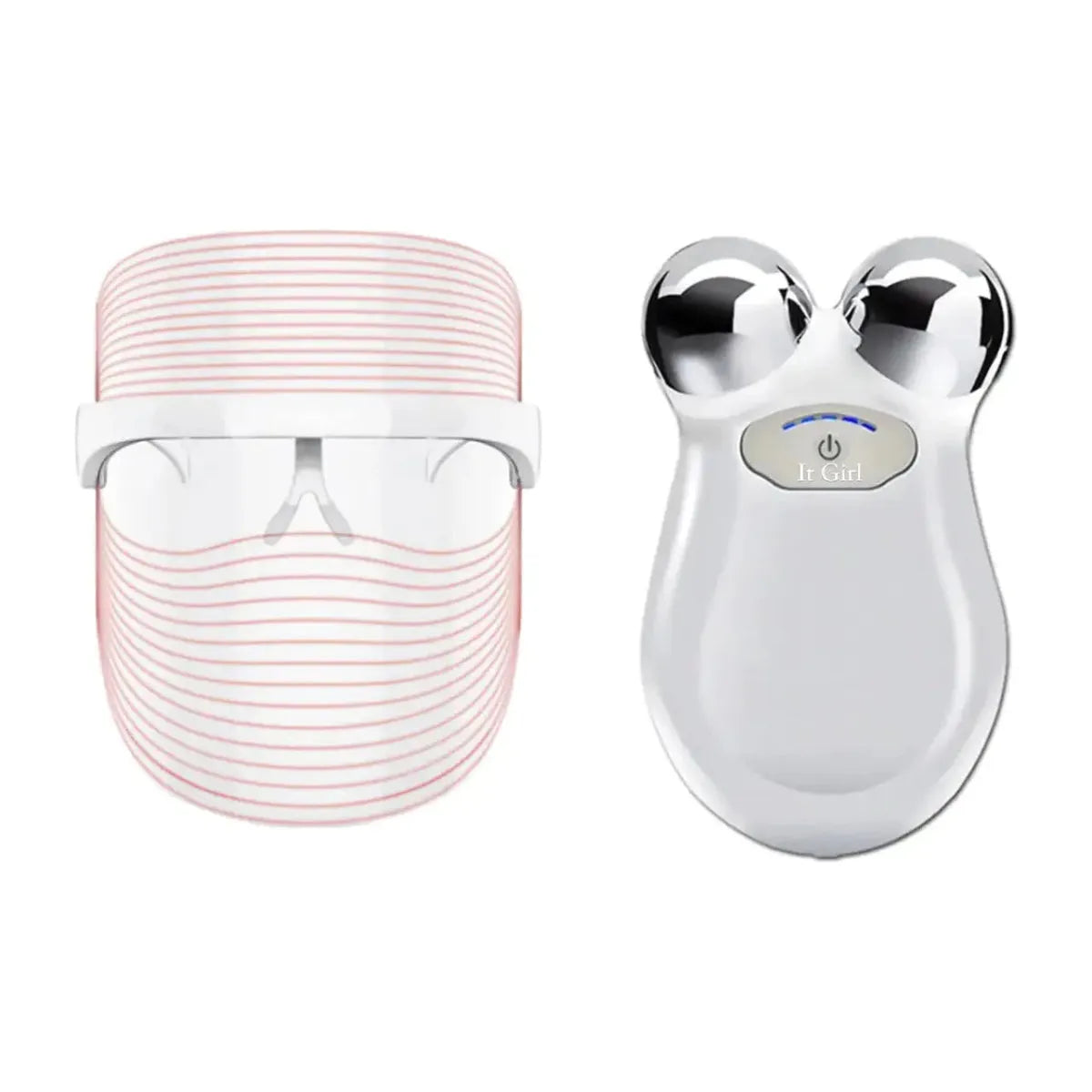 Bundle LED Light Mask And Mini Toning Device - Glam Global UK