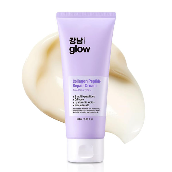 GANGNAM GLOW Collagen Peptide Repair Cream – 100ml | All-in-One Firming, Elasticity & Wrinkle Care