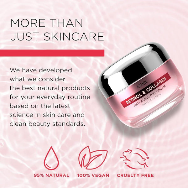 Azure Cosmetics Retinol & Collagen Anti-Aging Day Cream – 50ml | All-Day Hydration & Youthful Radiance