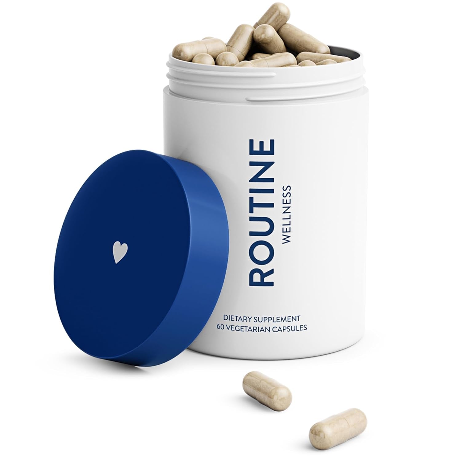 Routine Wellness Hair Growth Supplement – 60 Capsules | Clinically Proven Thicker Hair in 3 Weeks | Biotin + Skin-Support Complex