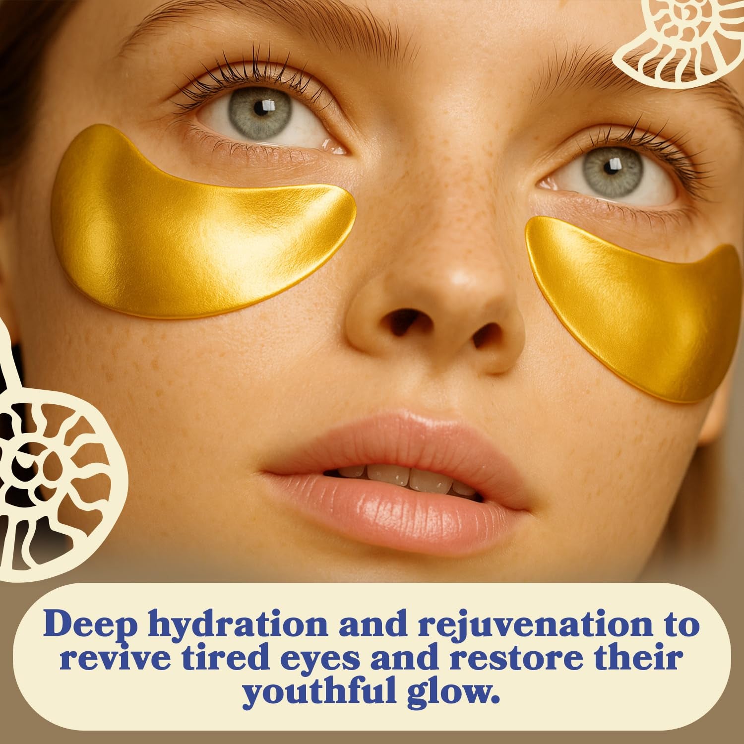 LE GUSHE Miracle Eye Masks – 30 Pairs, Gold | Collagen, Snail Mucin & Hyaluronic Acid for Dark Circles & Puffiness