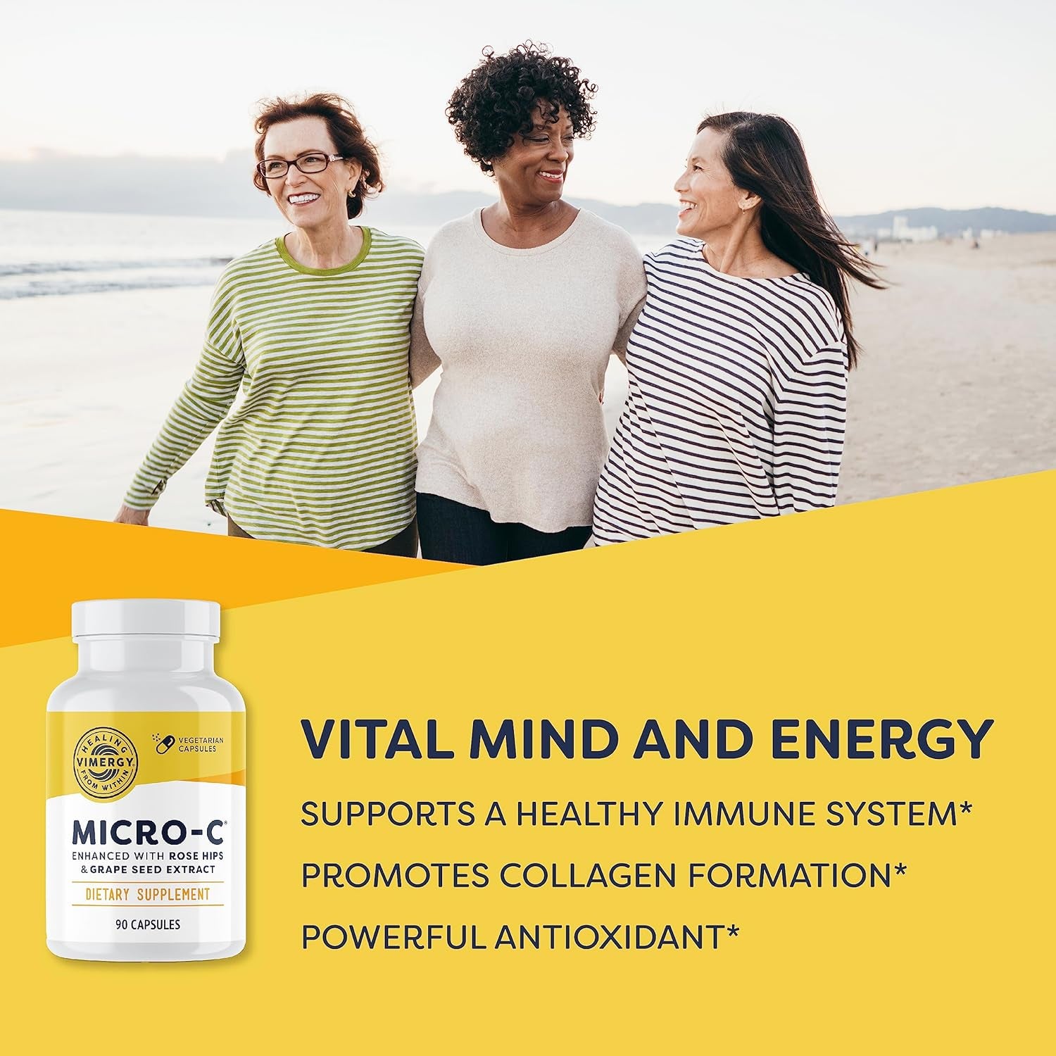 Vimergy Micro-C® – 90 Capsules | Gentle, High-Potency Vitamin C Supplement