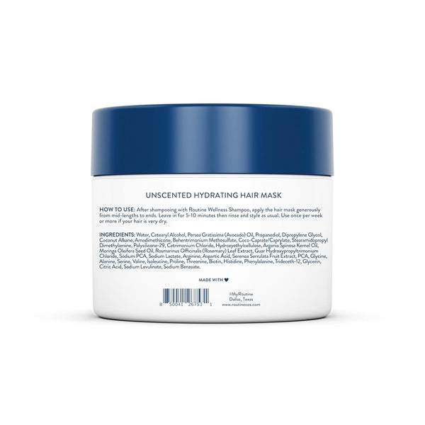 Routine Wellness Hydrating Hair Mask - Unscented, 237ml