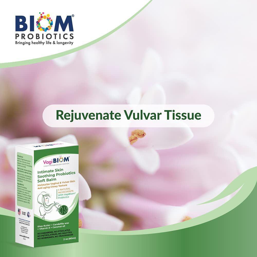 VagiBiom Intimate Skin Soothing Probiotic Soft Balm – 60ml | Nourishing Relief for Feminine Comfort