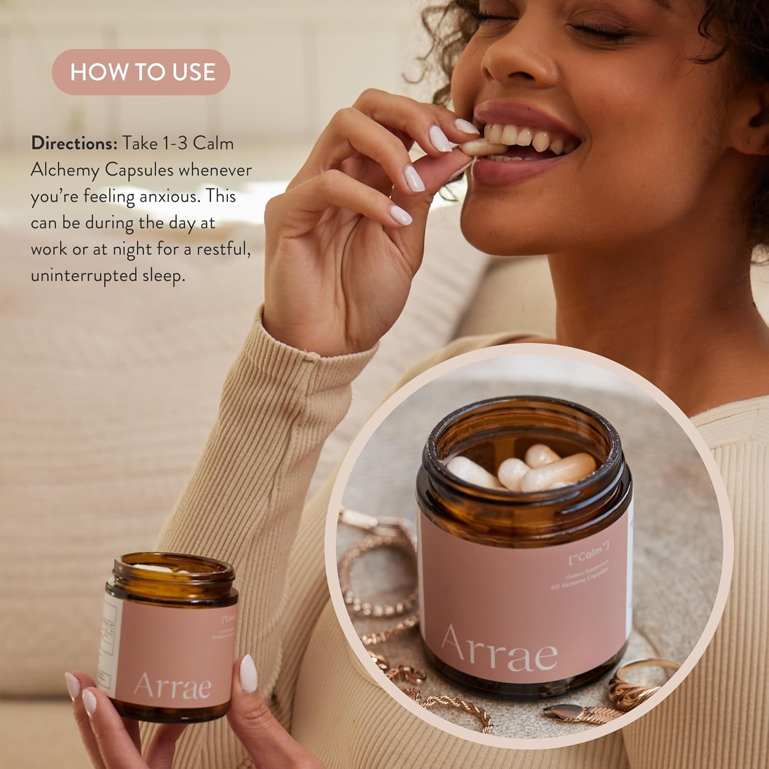 Calm Cortisol Manager - 60 Stress & Panic Relief Capsules - Mood Support Supplement W/L-Theanine, Inositol, Passionflower, & Magnesium to Help You Feel Zen