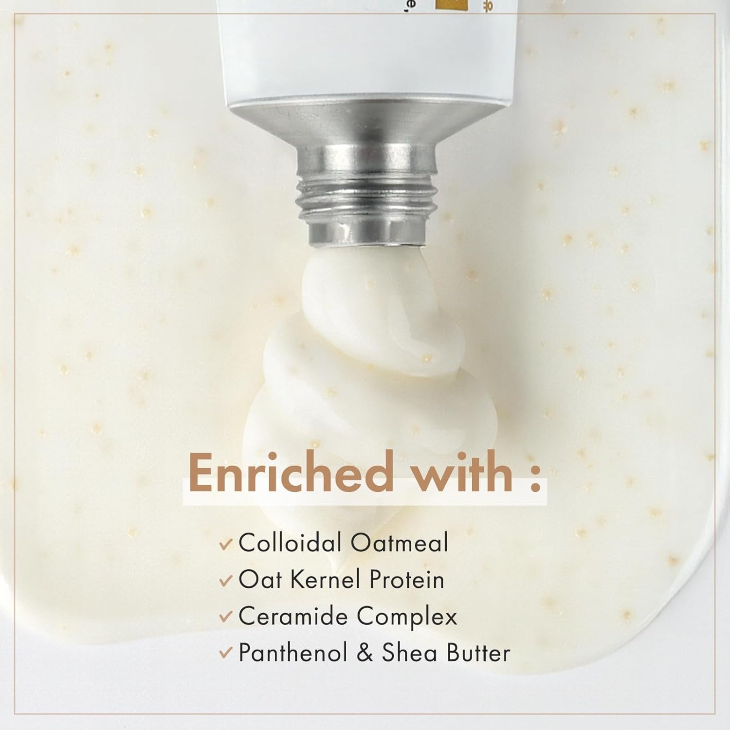 Real Oatmeal Relief Cream, Daily Face Moisturizer, Blemish Relief Care, Soothing Recovery, Moisture, Colloidal Oatmeal, Ceramide, Panthenol, Hyaluronic Acid, Korean Skincare 50Ml 1.69 Fl.Oz.