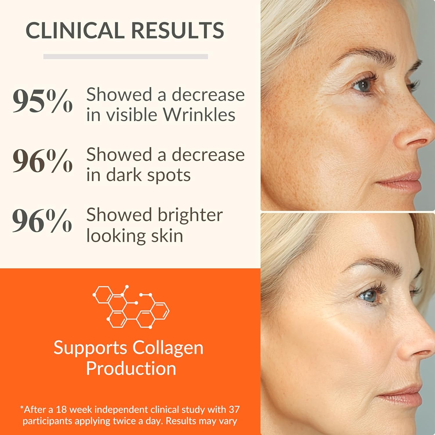 LeVaye' Vitamin C Serum+ Sculpting Repair Serum – 50ml | Brightening, Firming & Collagen-Boosting Formula