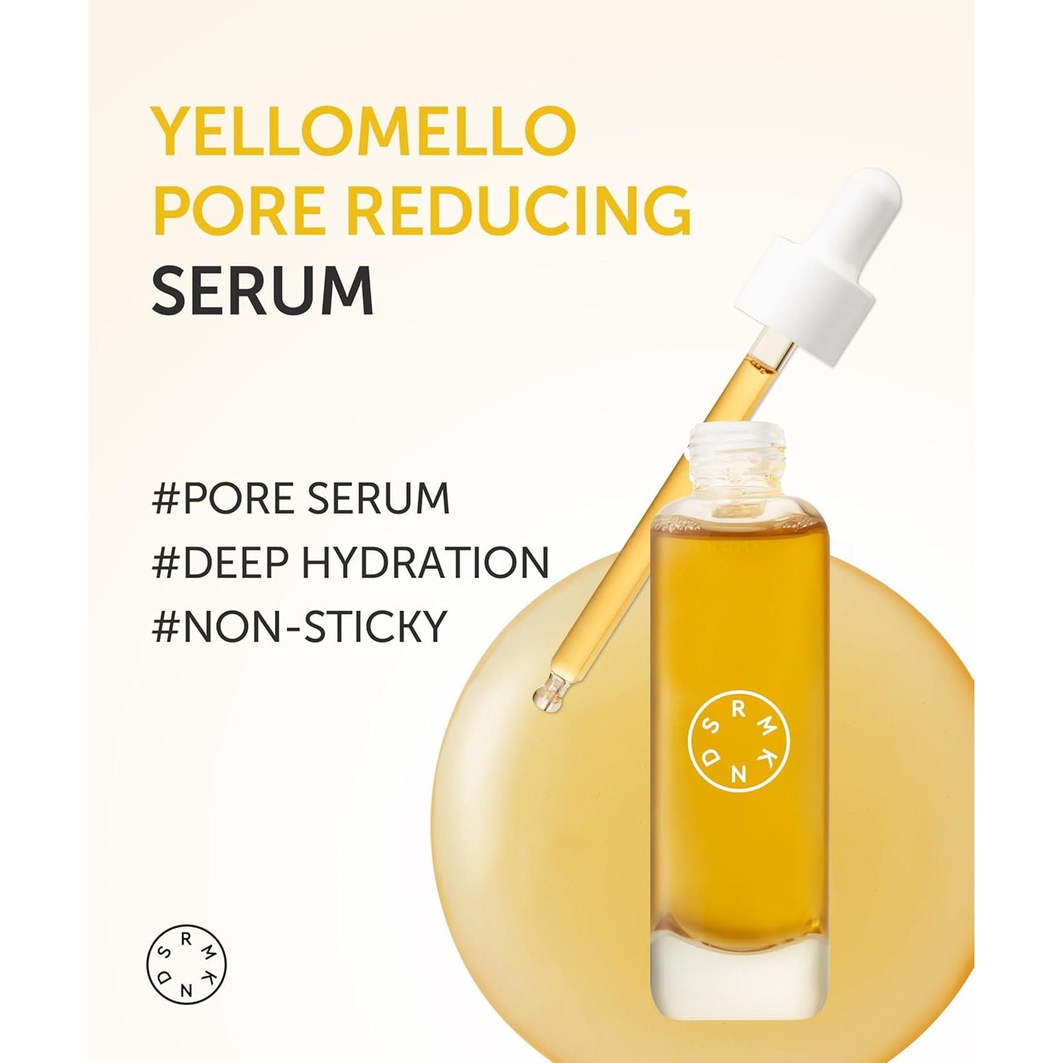 SERUMKIND Pore Tightening and Refining Serum Korean Face Skincare - Natural Salicylic Acid - Yellowmello Extract 92% -1 Fl.Oz.
