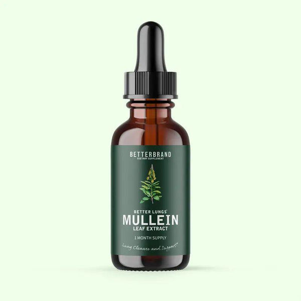 Betterlungs Mullein Leaf & Chlorophyll Extract Drops for Lung Detox Healthcare Supplement