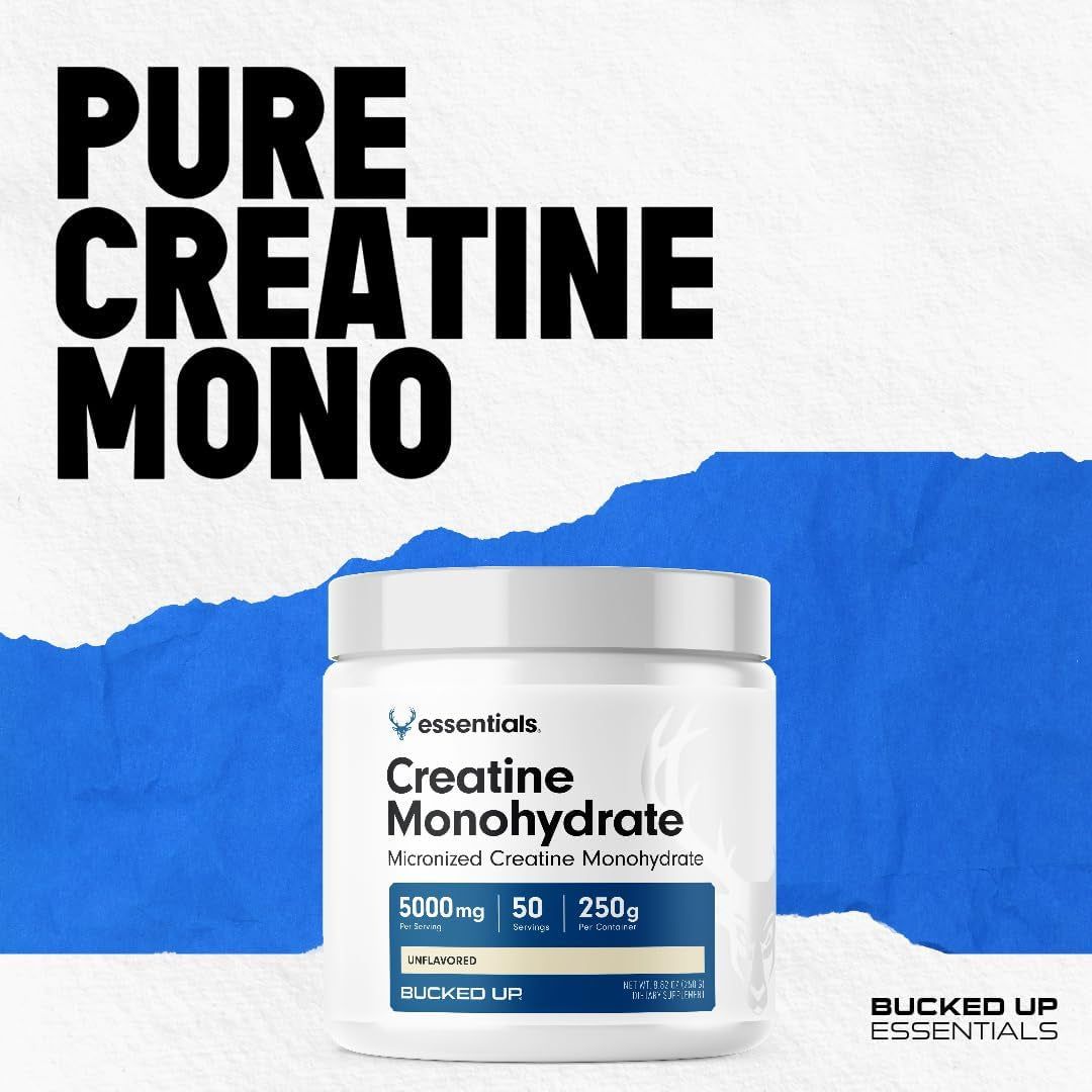 Bucked Up Creatine Monohydrate Dietary Supplement 8.82 Oz - 450g 