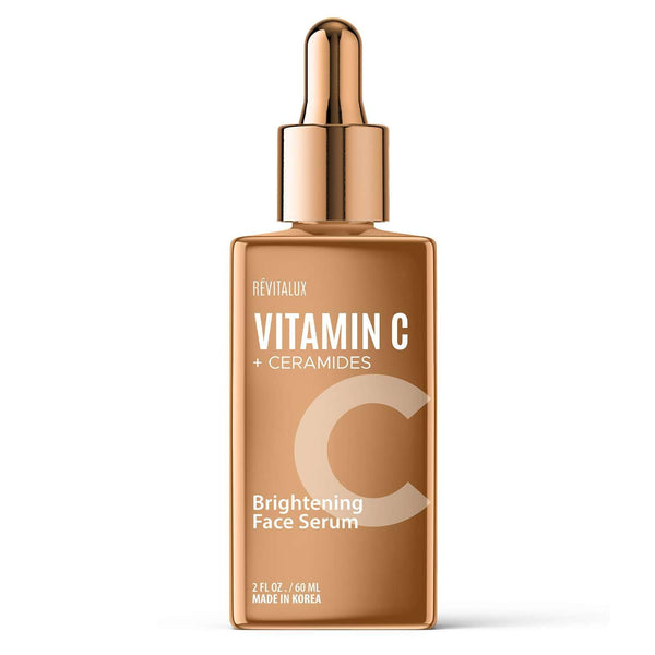 RevitaLux Vitamin C & Ceramides Brightening Face Serum – 2 fl. oz | Hydrating & Anti-Aging Korean Skincare for Radiant, Smooth Skin