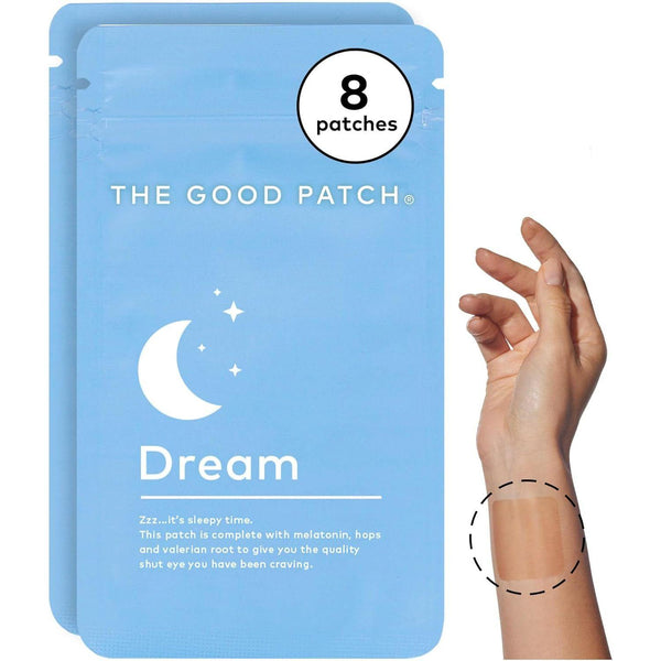 The Good Patch Dream – 8 Patches | Plant-Powered Sleep Patch with Melatonin, Hops & Valerian Root