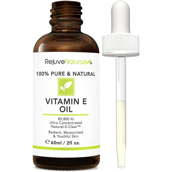 RejuveNaturals Vitamin E Oil – 60ml | Pure Antioxidant for Radiant, Youthful Skin