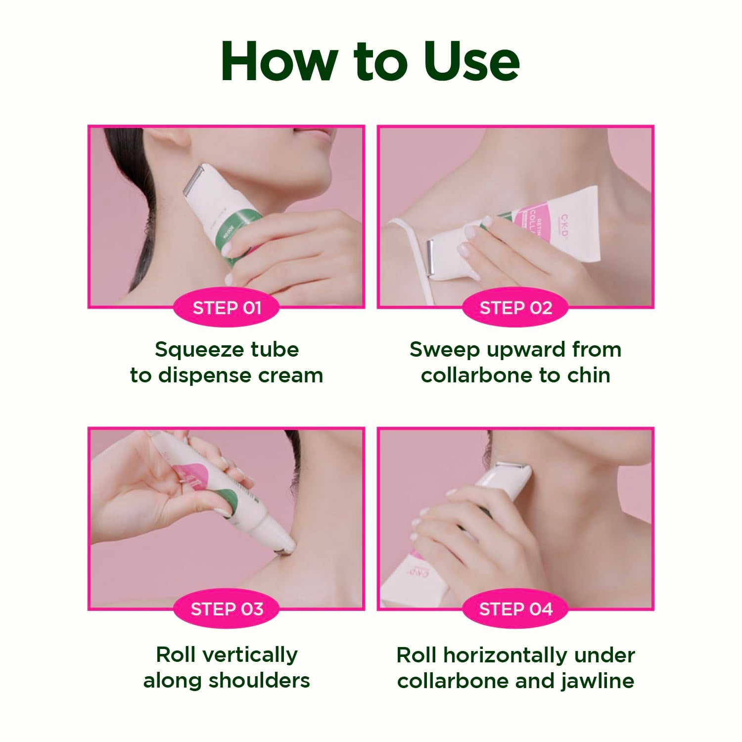 CKD Guaranteed Retino Collagen Gua Sha Neck Cream – 50ml | Firming, Lifting & Wrinkle-Reducing Neck Treatment